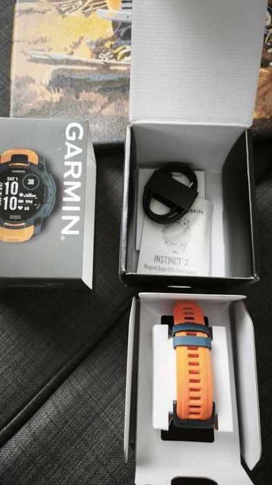 Nowy Garmin Instinct 3 Solar 50mm Pomarańczowy orange, gwarancja