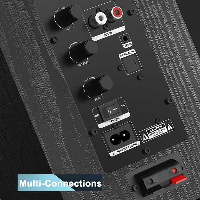 Głośniki aktywne stereo Bluetooth 60W USB AUX optyczne Lonpoo LP-42A