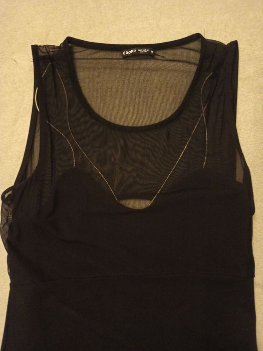 Sukienka czarna mini wizytowa M Cropp