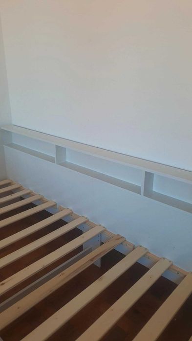 Sofá-cama com gavetas e prateleira novo