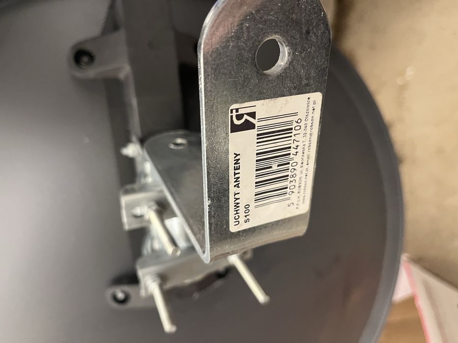 Granatowa antena czasza /dysza satelitarna talerz 80cm