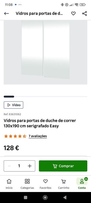 Vendo poliban (base de duche e estrutura) Leroy Merlin nunca usado