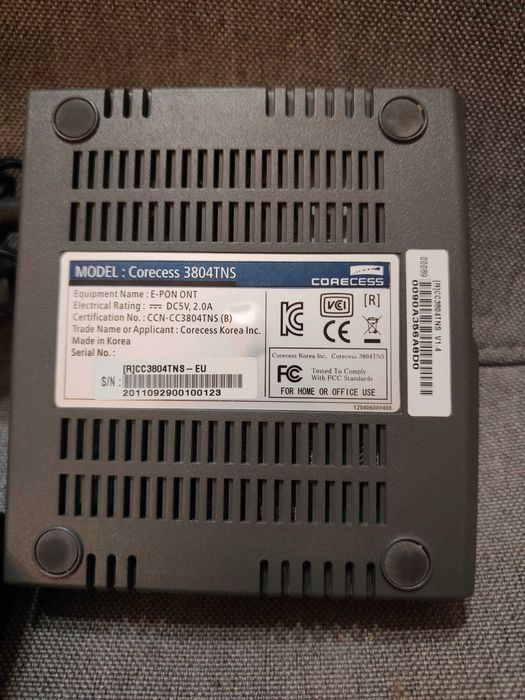 Modem pod światłowód Corecess 3804TNS, inw