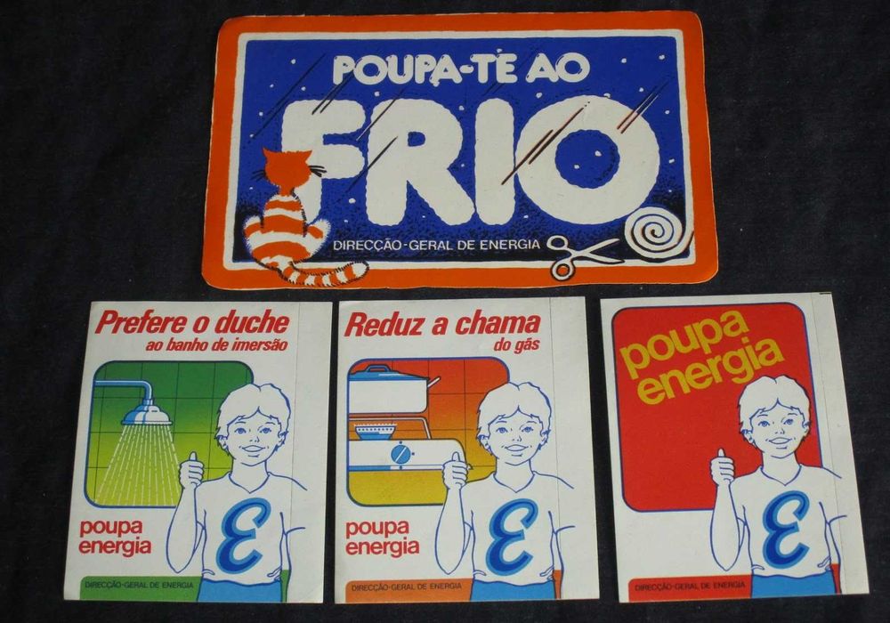 Autocolantes antigos Direcção Geral de Energia