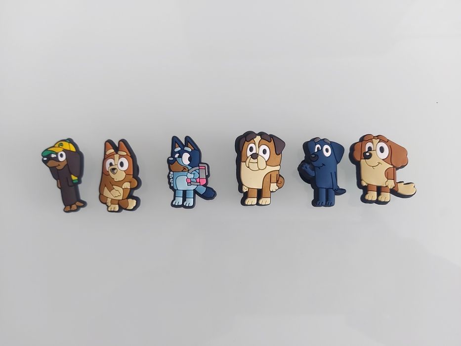 Zestaw 6 figurek Przypinki do butów typu Crocs Bluey I Bingo