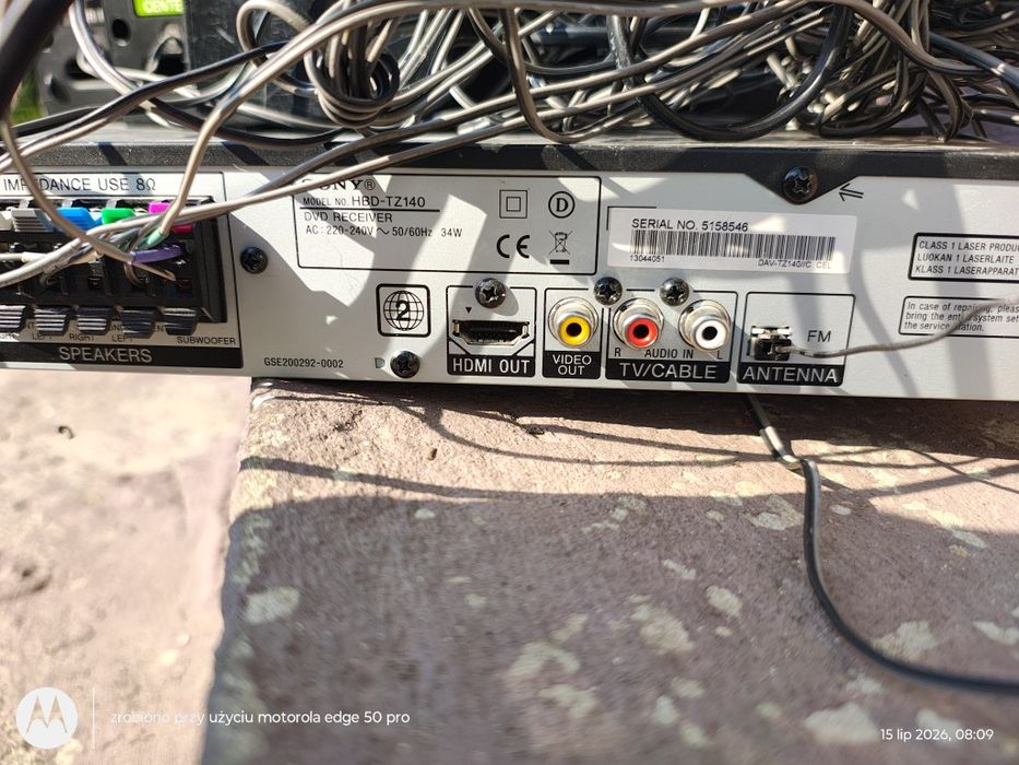 Sony -kino domowe DAV- TZ 140