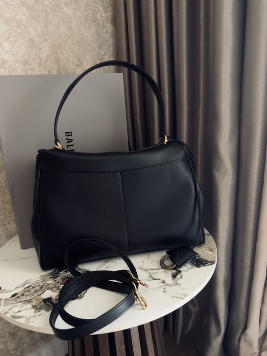 Шкіряна сумка чорна