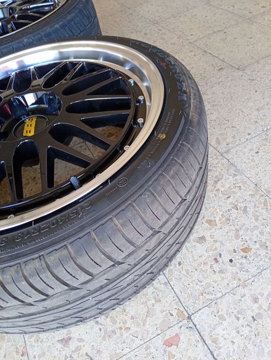 Jantes 18" 5x114.3 (Estilo BBS) c/ Pneus 215/40R18 Quase Novos