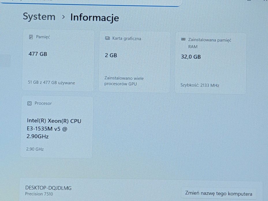 Dell Precision 7510 Xeon E3-1535M 32GB RAM SSD 500GB Quadro M1000M #6