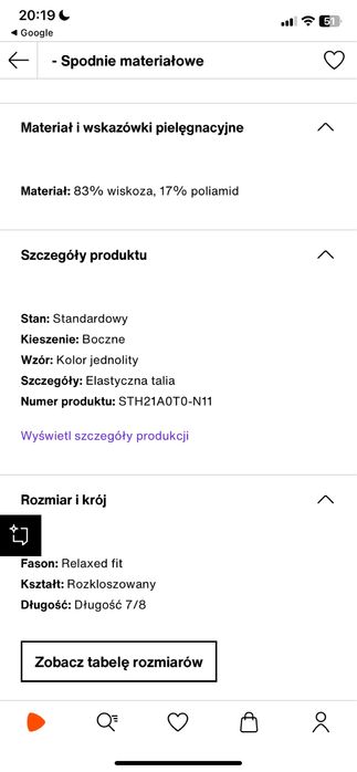Spodnie materiałowe szerokie beżow Stradivarius r.M nowe z metką