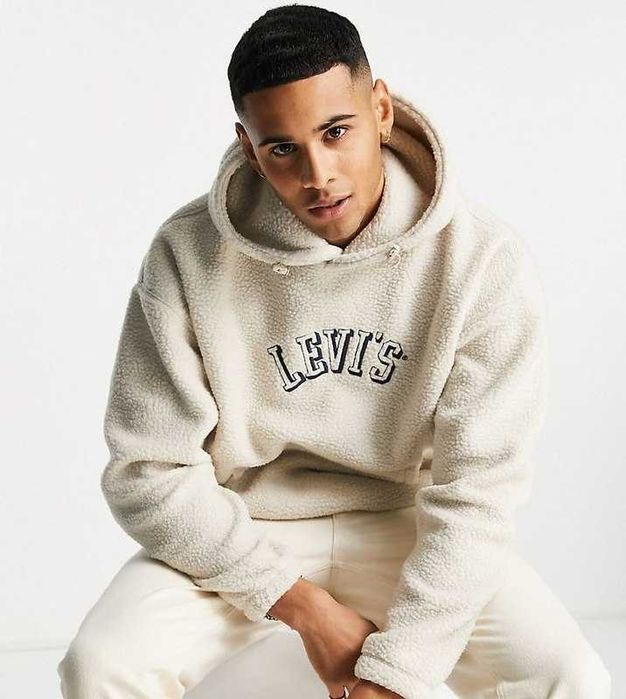 Худи Levis оригинал мужская кофта Levi's шерпа овчина hoodie свитшот левайс левис. Чоловіче худі Levis оригінальне світшот чоловічій кофта левайс