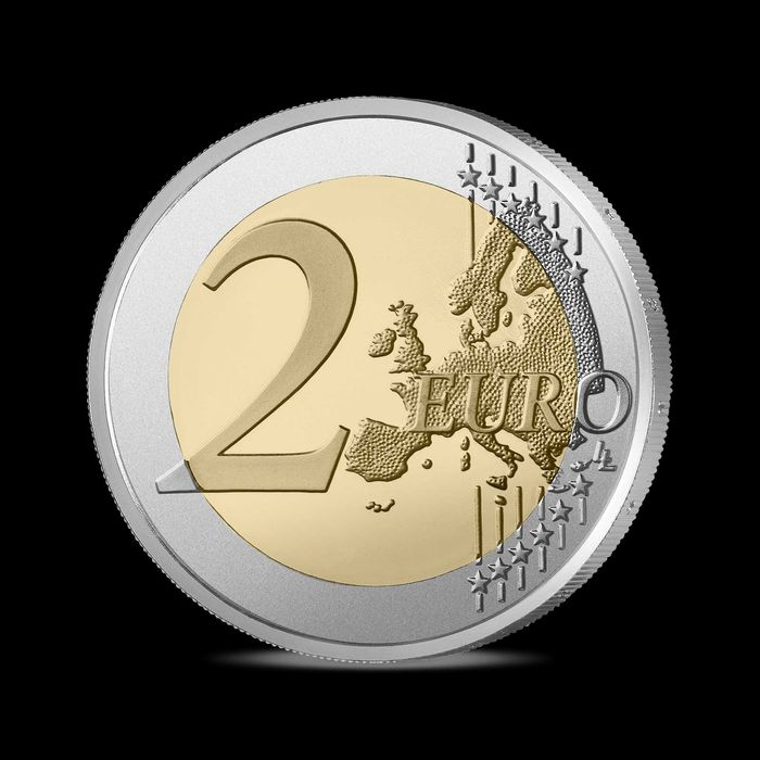 Moneta okolicznościowa 2 euro Francja 2025 Luwr