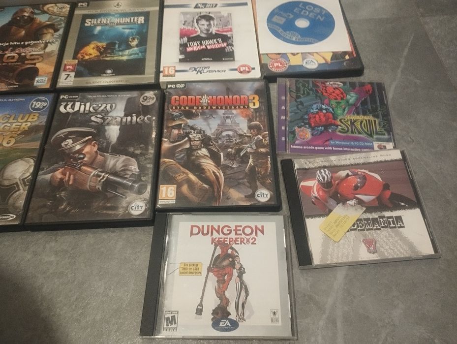 Stare gry na pc płyty CD retro gry wojenne strategiczne pakiet mix