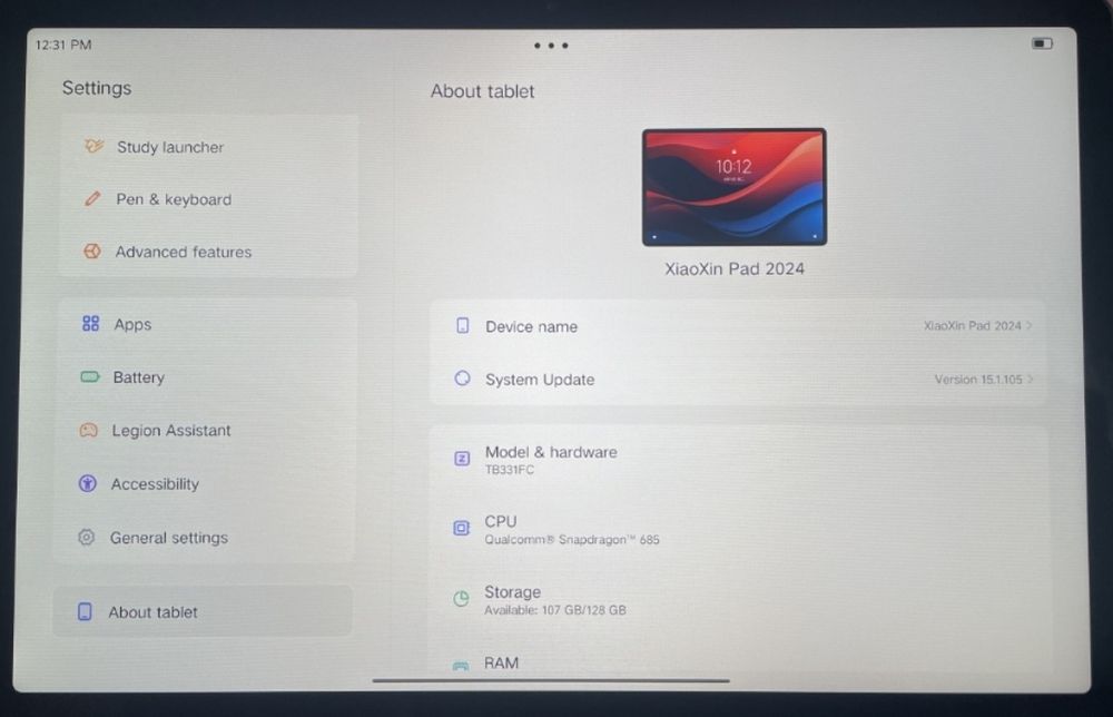 Lenovo Xiaoxin Pad 2024 8/128, Tab M11 8/128 LTE/4G планшет
