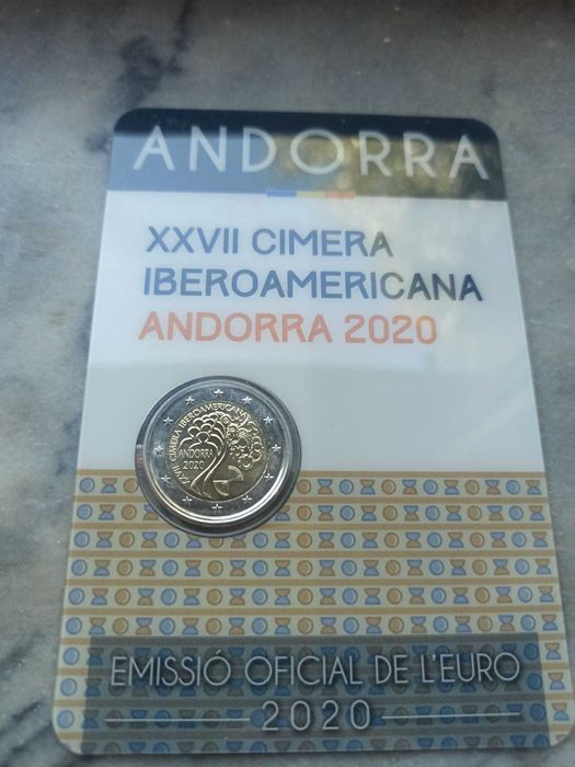 Moedas comemorativas 2 euros Andorra