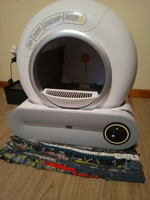 Caixa de areia automática, ecrã tátil, APP, para gatos até 8kg