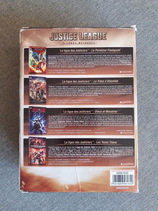 Pack 4 DVD "Justice League"