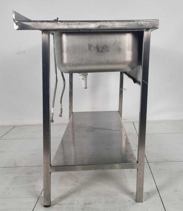 Мийка двохсекційна з нержавіючої сталі, 1200х600х850 мм., Б/у 93167978