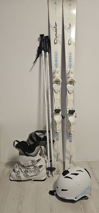 Narty,kijki,kask,buty