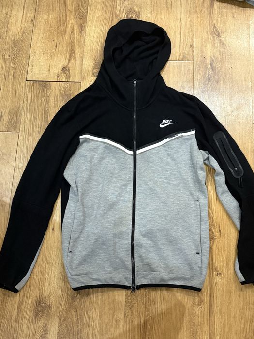 Nike Tech Fleece Bluza z kapturem Szaro-Czarna