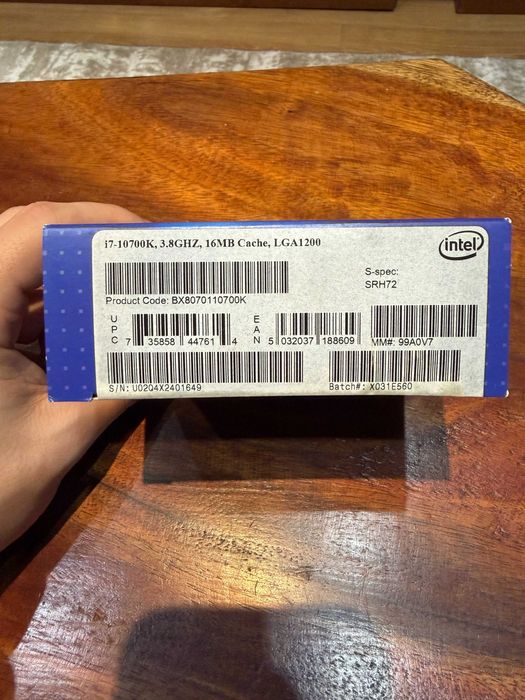 Processador Intel Core i7 10700K 8-Core (3.8GHz-5.1GHz) 16MB Skt1200