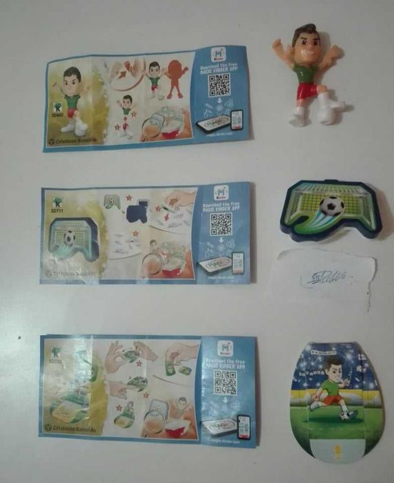 Figuras Kinder-Teen Idols Cristiano ronaldo & Justice League & Natoons