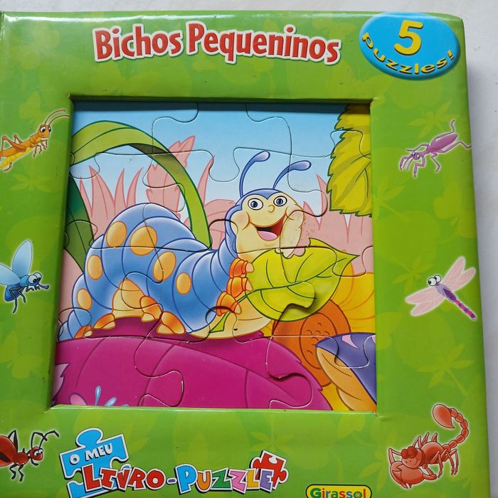 Livro puzzle.  Bichos pequeninos