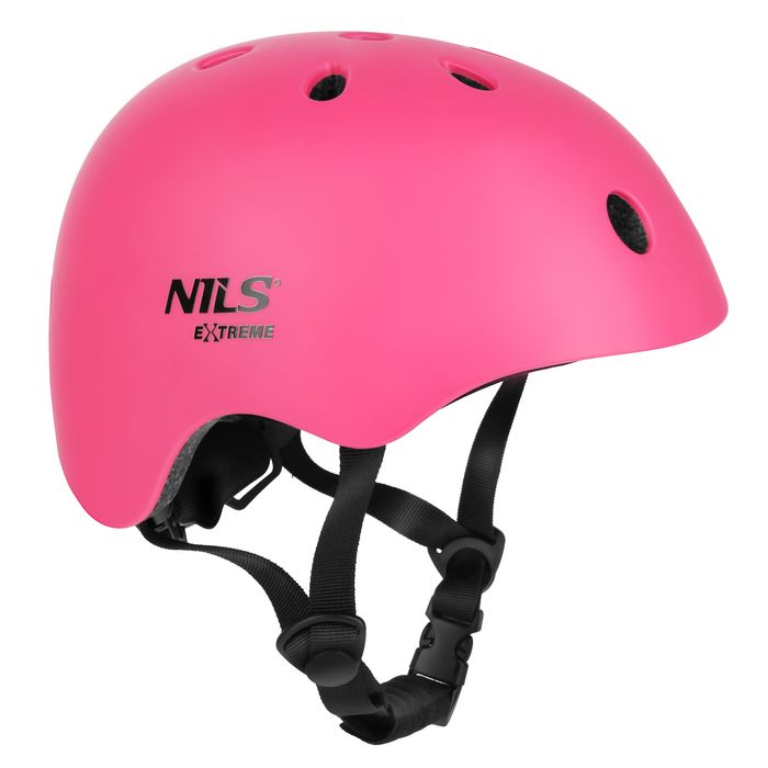 Kask Rowerowy Różowy XS 48-52cm Nils Extreme Do Jazdy Sport I Rekreacji Dla Dorosłych I Młodzieży Oddychający Z Wentylacją Bezpieczny