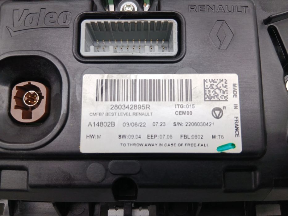 Display / ecrã de informações RENAULT Captur II