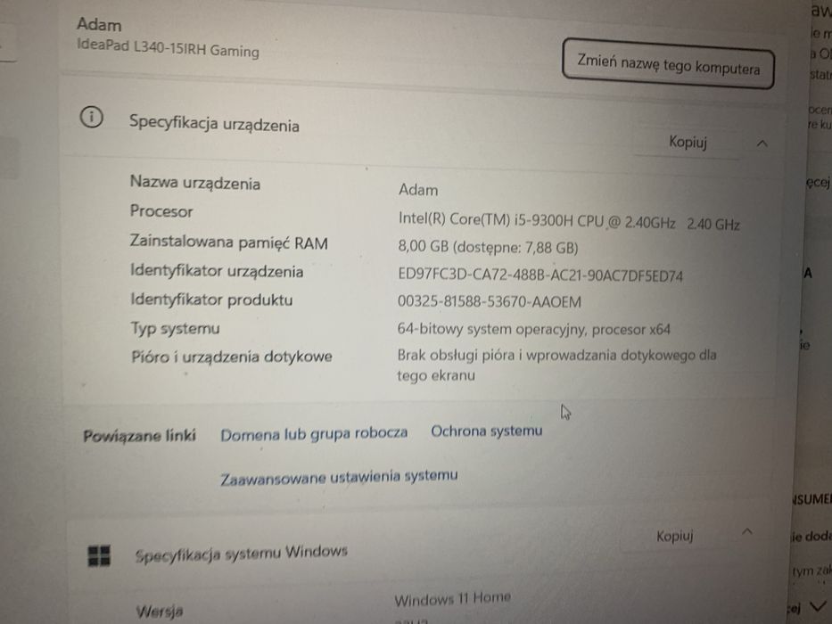 Lenovo Ideapad L340 gaming