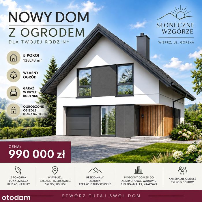 Dom na sprzedaż, 144 m², Wieprz