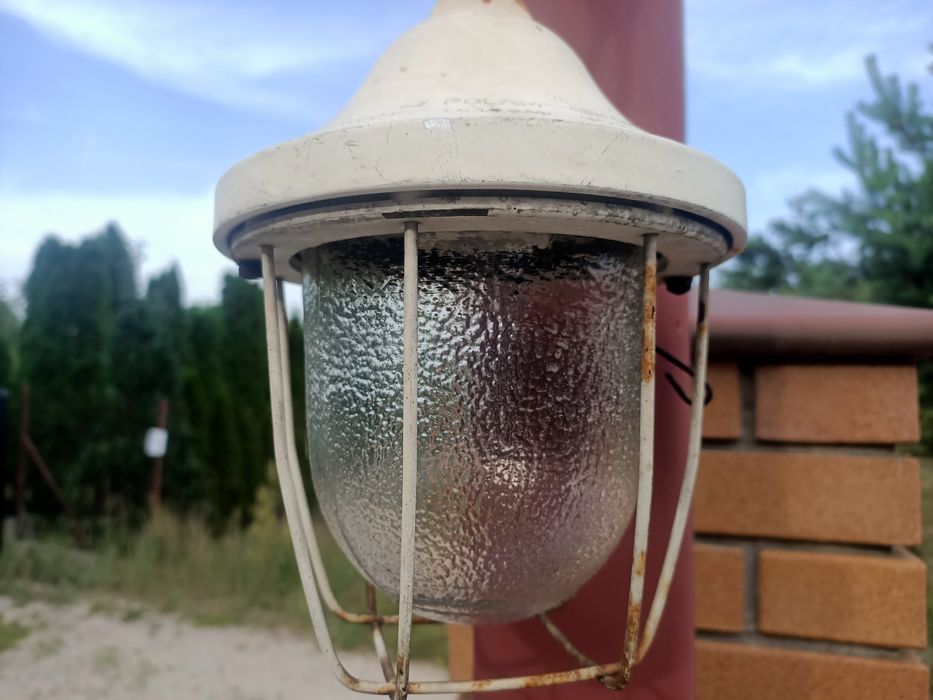 Lampa przemysłowa PRL