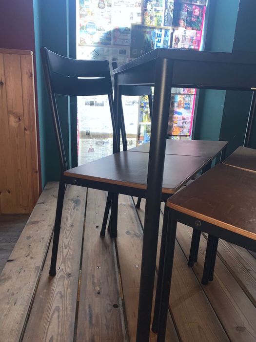 Lote 6mesas 24cadeiras