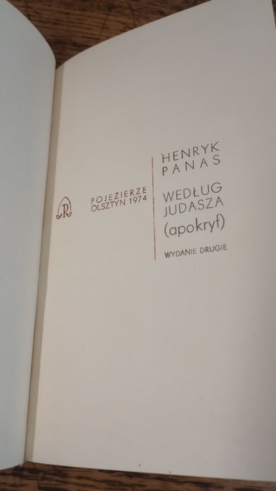 Według Judasza. Henryk Panas