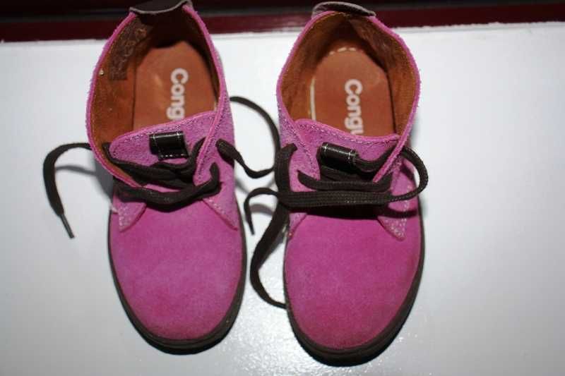 Botas cor de rosa em pele CONGUITOS tamanho 26