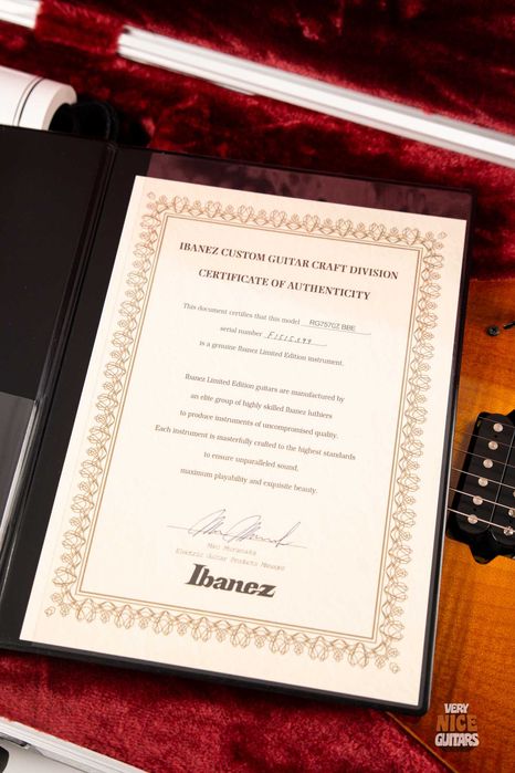 Ibanez RG7570Z J.Custom Bright Brown Rutile