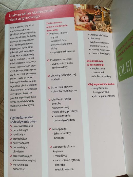 ksiazka/poradnik :  ,,Olej arganowy"
