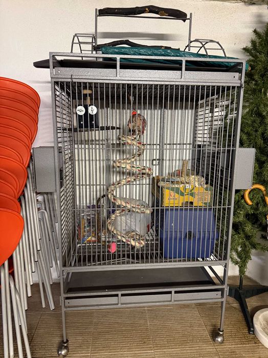 Gaiola Graaaande p/ Araras Papagaios - 100x70x180cm