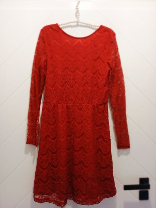 Czerwona sukienka S