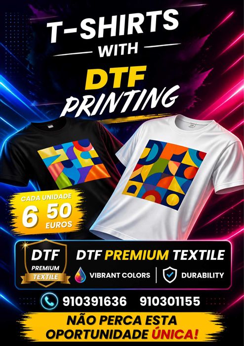 T-SHIRTS Estampadas em DTF