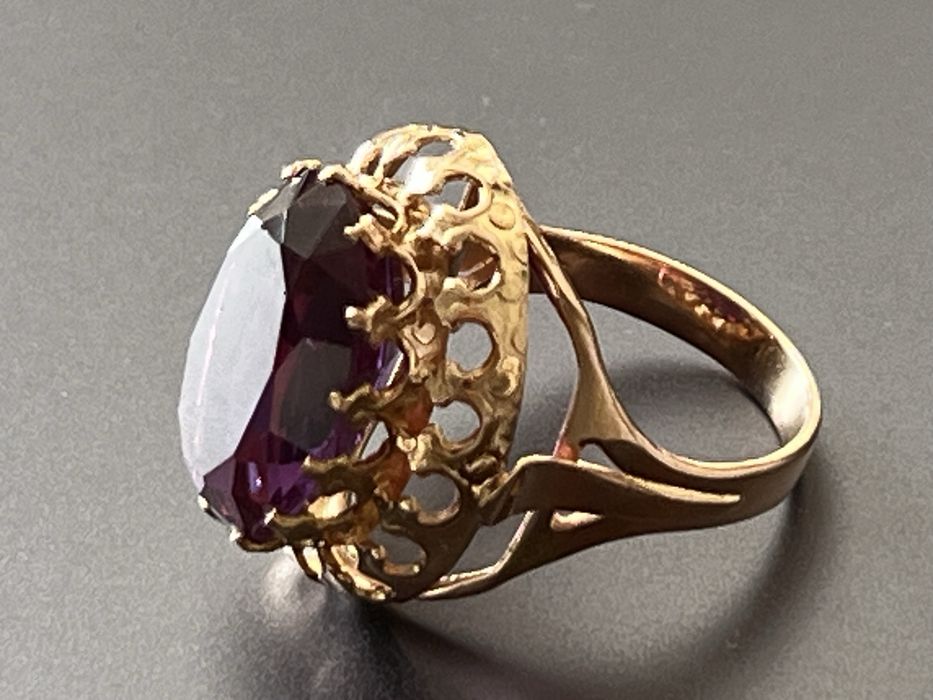 Stary złoty pierścionek Vintage 14K