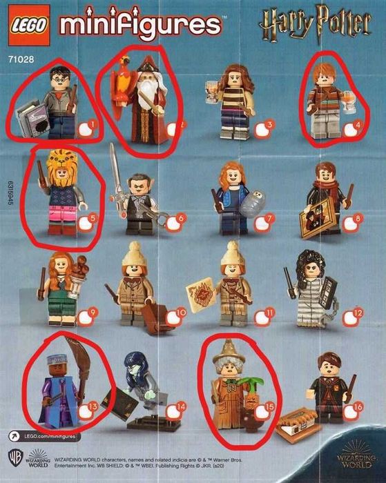 Lego Series - Marvel, Marretas, Looney, Harry Potter, Disney e outras.