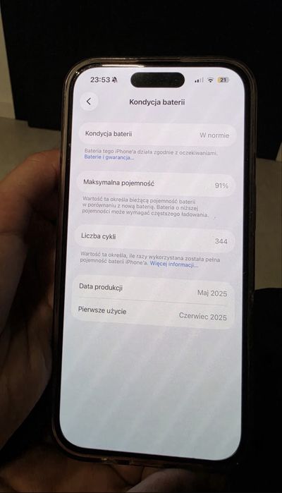 Iphone 16 256GB Różowy