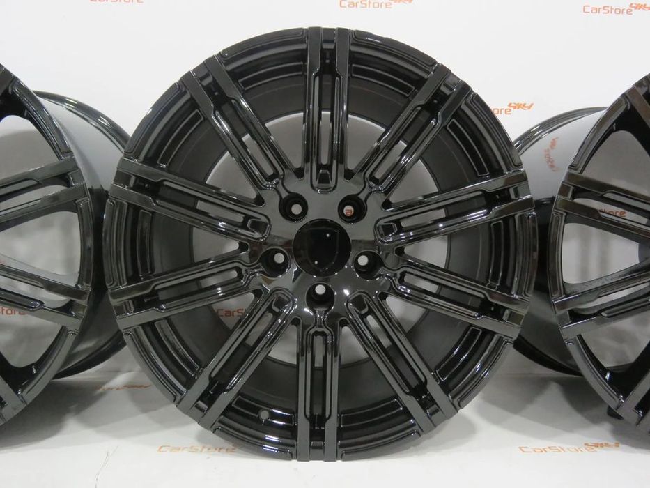 Jantes Look Porsche Panamera Turbo S 20 '' 9.5 + 11 5x130 Preto Brilha