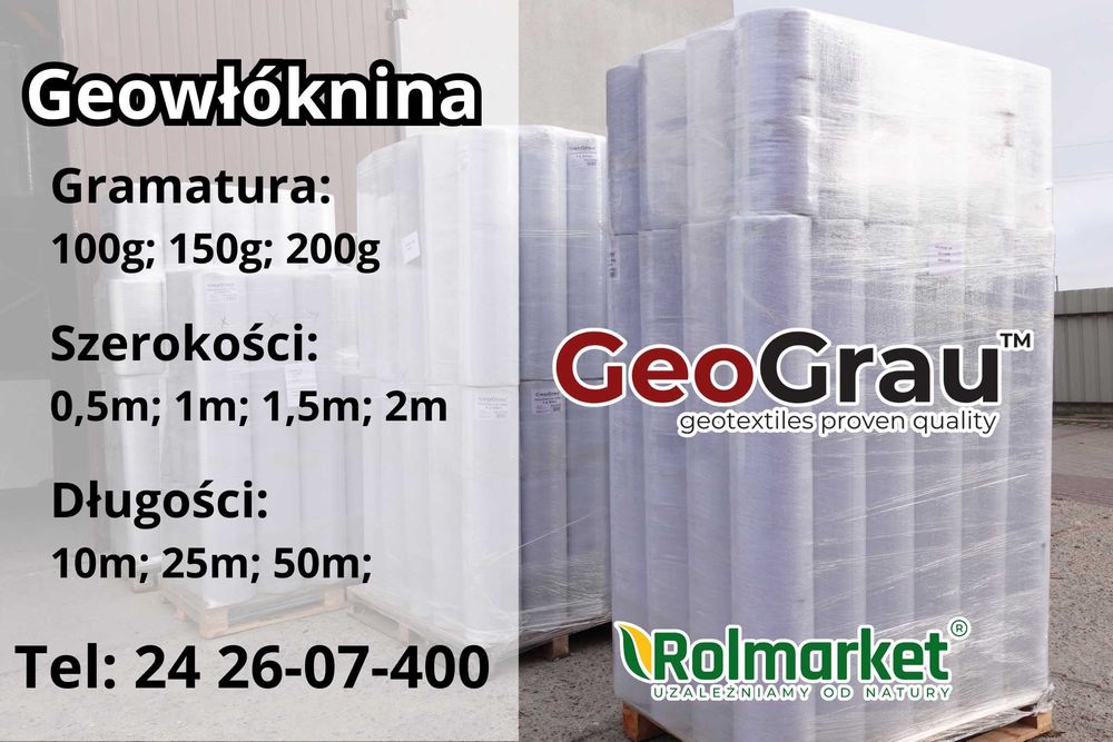GEOwłóknina do DRENAŻU 0,5m 1m 1,5m 2m Włóknina do DRENÓW - hurtownia