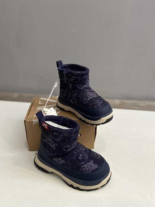 Дитячі теплі черевики ботинки дутики зара zara детские зимние ботинки