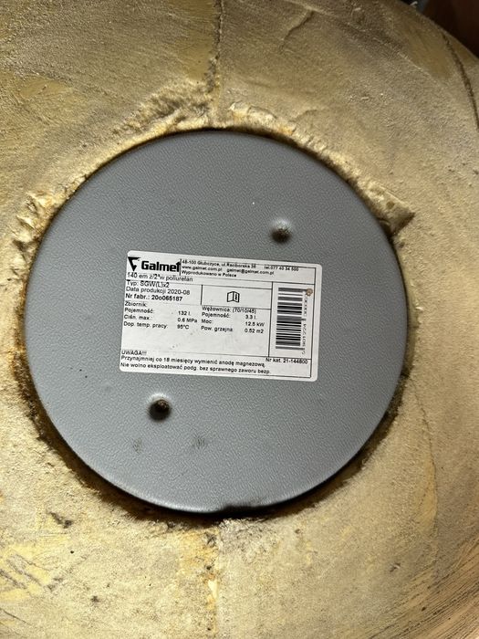 Bojler gamlet 132l