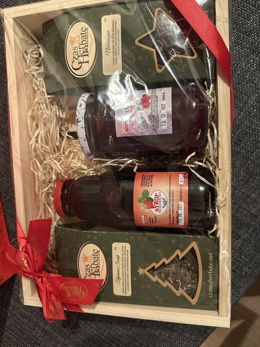 Prezent babcia i dziadek herbaty i dodatki