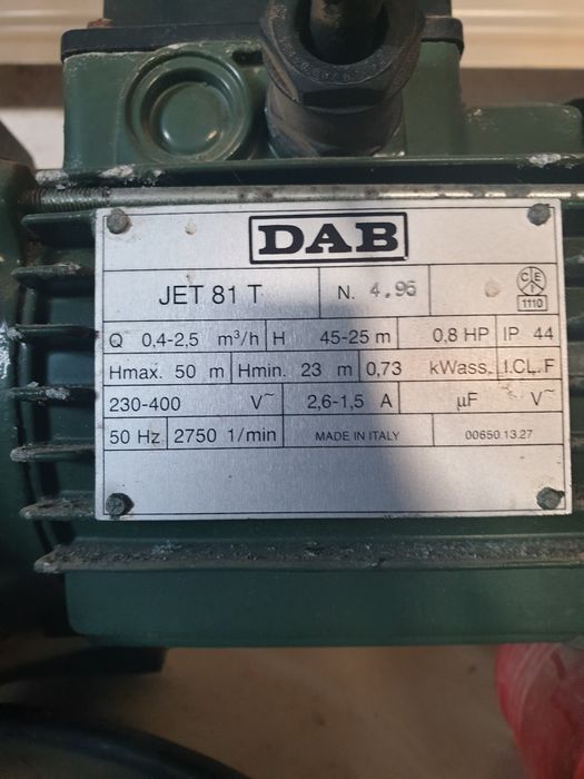 Bomba água trifásica