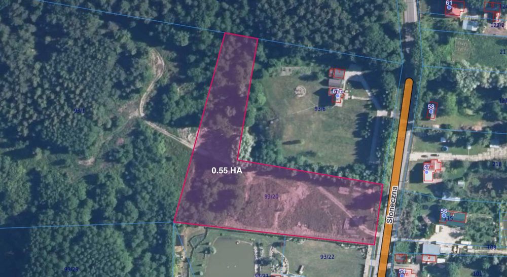 Sprzedam Działkę Budowlaną z prywatnym Lasem- 4.3 hA - Okszów